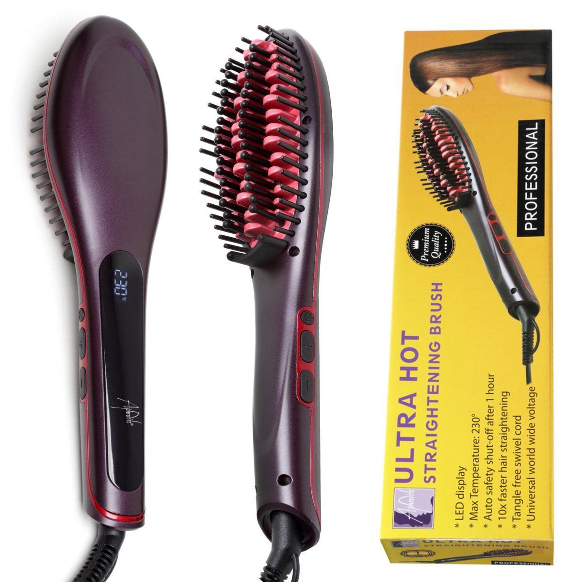 Hair Straightening Brush - Beauty Hair Products LtdElectricals