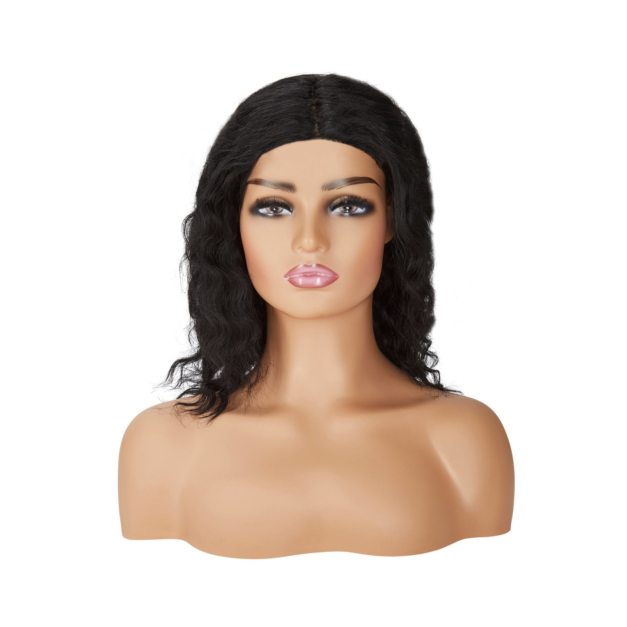 Human Hair Lace Wig - Wavy Natural Black - Beauty Hair Products Ltd