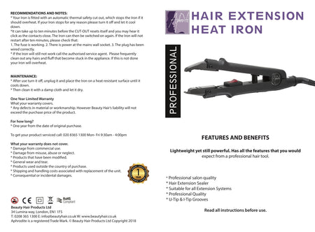 I-Tip and U-Tip Pre-Bonded Hair Extension Iron Gun Connector - Beauty Hair Products LtdHair Extensions