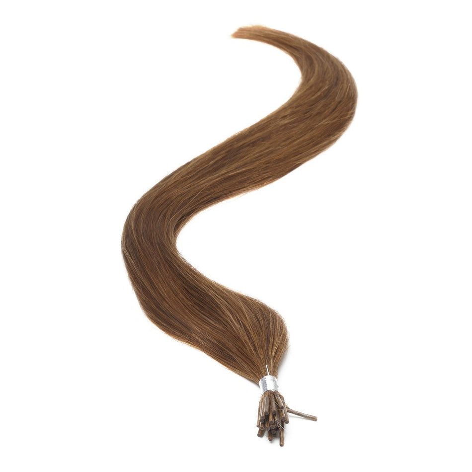 I-Tip Human Hair Extensions 18" Light Brown (6) - Beauty Hair Products LtdHair Extensions