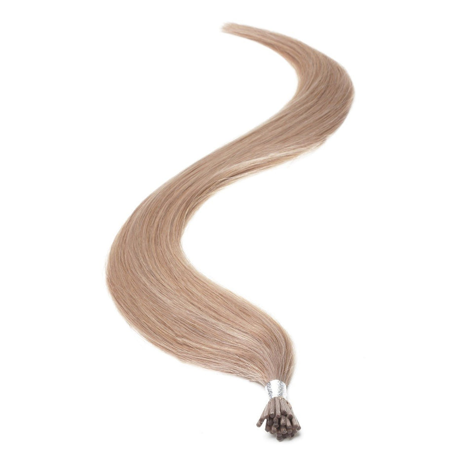 I-Tip Human Hair Extensions 18" Mousey Brown (8) - Beauty Hair Products LtdHair Extensions