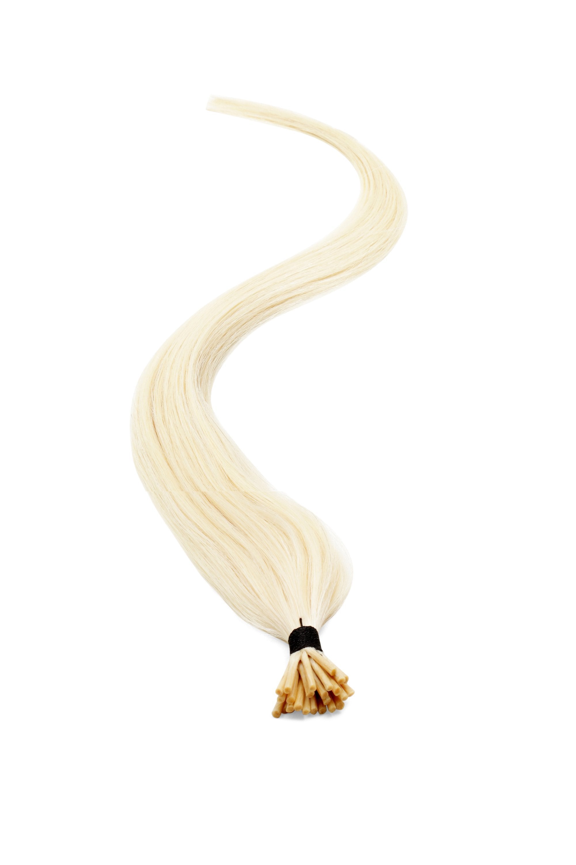 I-Tip Human Hair Extensions 18" Platinum Blondest Blonde (600) - Beauty Hair Products LtdHair Extensions