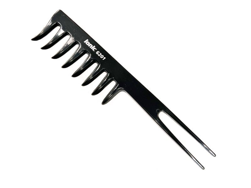 Ionic Curved Wide Tooth Comb with 2 Tails - Frizz-Free Hair Detangling Tool - beautyhair.co.ukComb