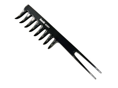 Ionic Curved Wide Tooth Comb with 2 Tails - Frizz-Free Hair Detangling Tool - beautyhair.co.ukComb