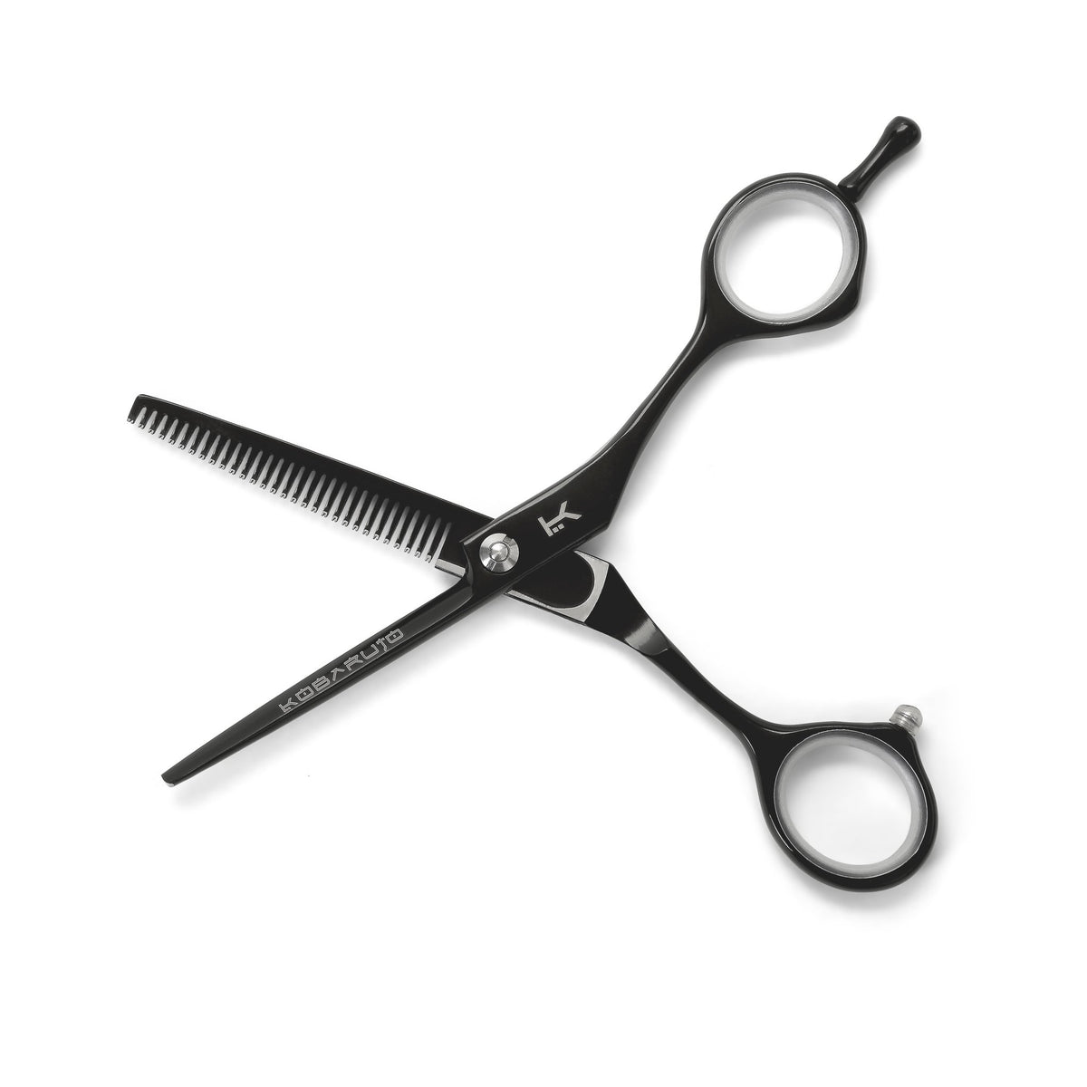 Kobaruto Black Hair Thinning Scissors 5.5 inch 30 Teeth - Beauty Hair Products Ltd