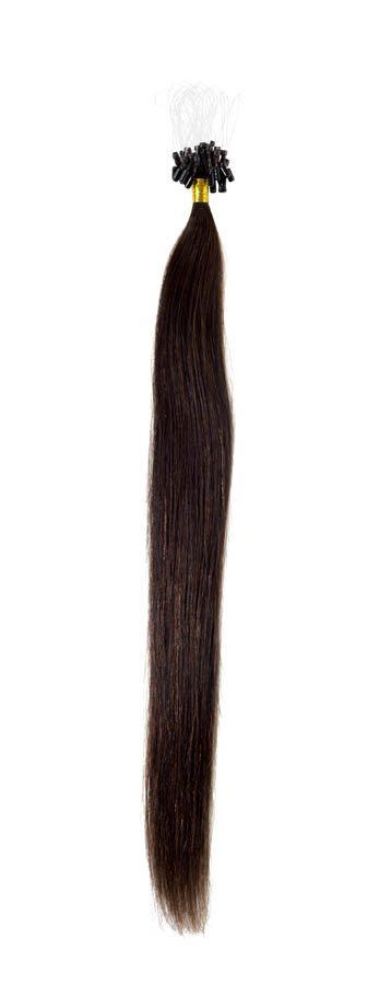 Micro Ring Hair Extensions | 18 inch Brownest Brown (2) - beautyhair.co.ukHair Extensions
