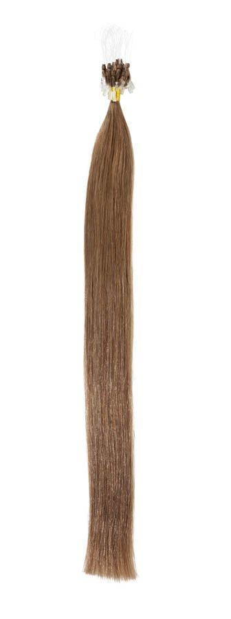Micro Ring Hair Extensions | 18 inch Coffee Brown (8) - beautyhair.co.ukHair Extensions