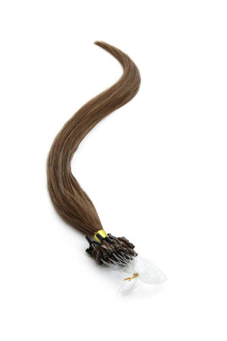 Micro Ring Hair Extensions | 18 inch Sunkissed Brown (6) - beautyhair.co.ukHair Extensions