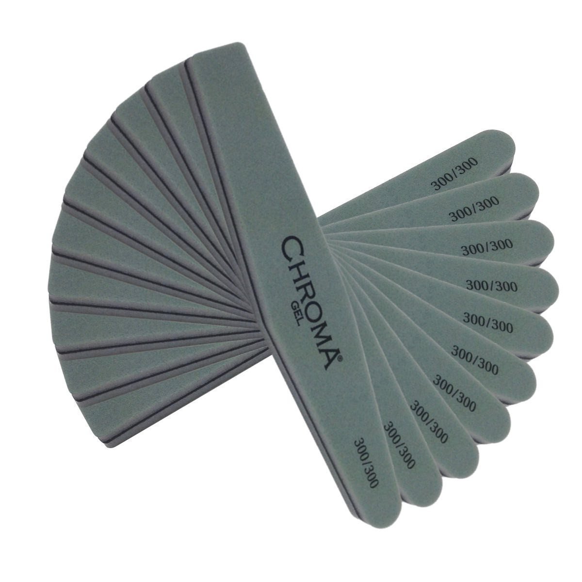Pack of 12 Chroma Gel Nail Buffer 300 - Achieve Flawless Nails at Home - beautyhair.co.ukChroma Gel