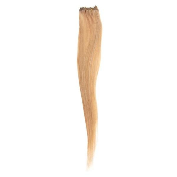 Single Weft Clip in Hair 18" Light Golden Blonde Brown 25 - beautyhair.co.ukHair Extensions