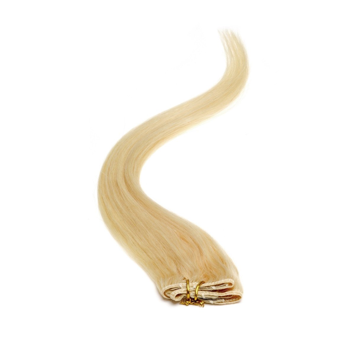 Single Weft Clip in Hair 18" Sunshine Blonde Colour:24 - beautyhair.co.ukHair Extensions