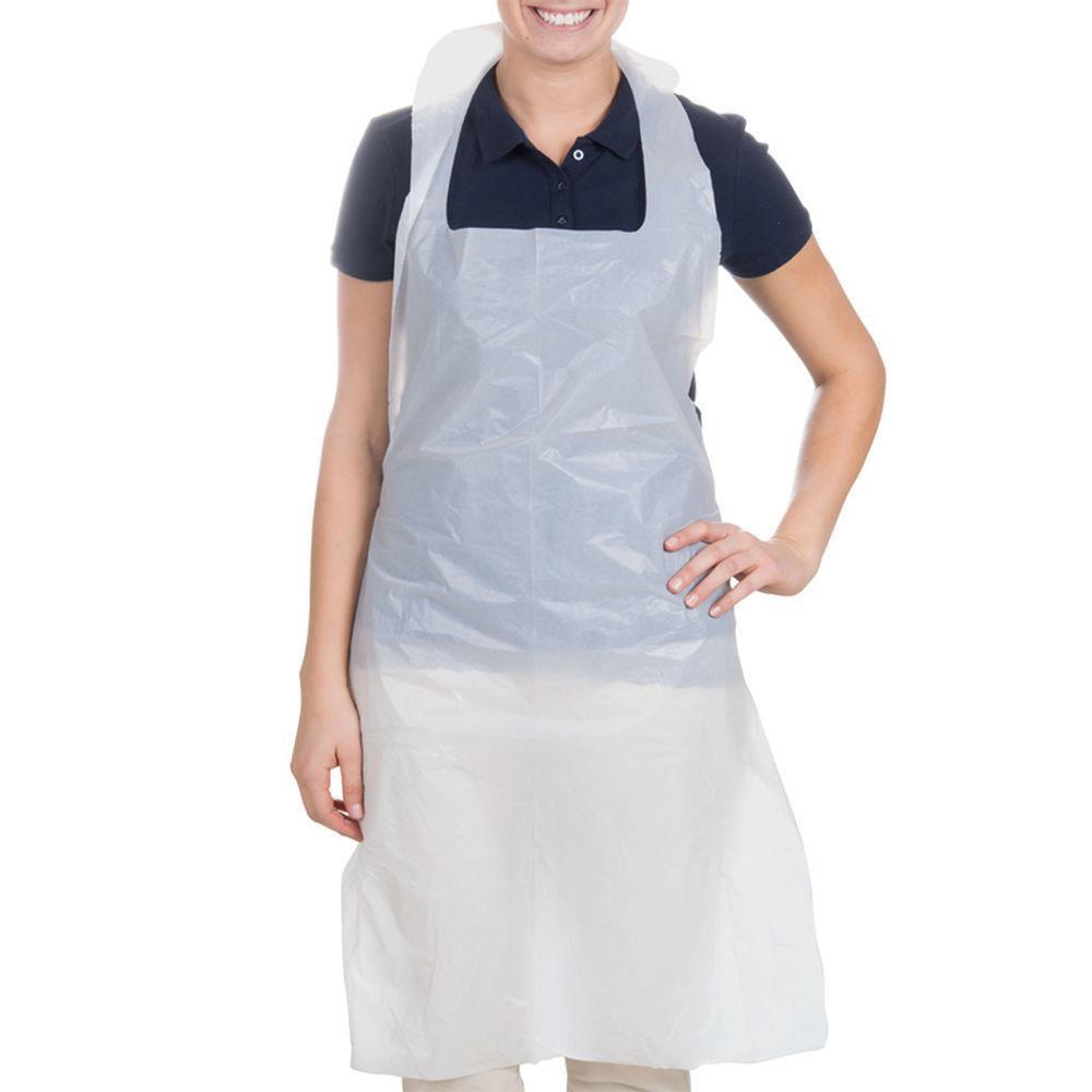 White Disposable Aprons - CE Certified (Pack of 100) - beautyhair.co.ukApron