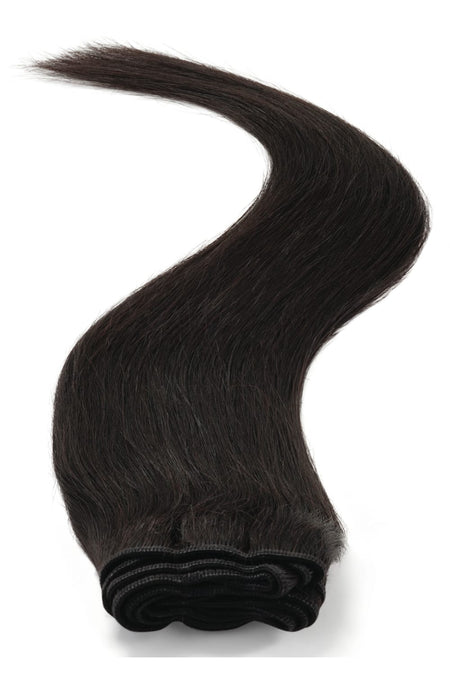 Yaki Silky Weave Hair Extensions | 18 Inch | Barely Black 1B - Beauty Hair Products LtdHair Extensions