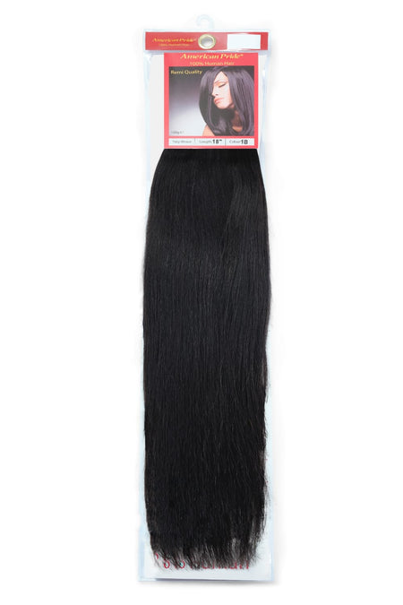 Yaki Silky Weave Hair Extensions | 18 Inch | Barely Black 1B - Beauty Hair Products LtdHair Extensions
