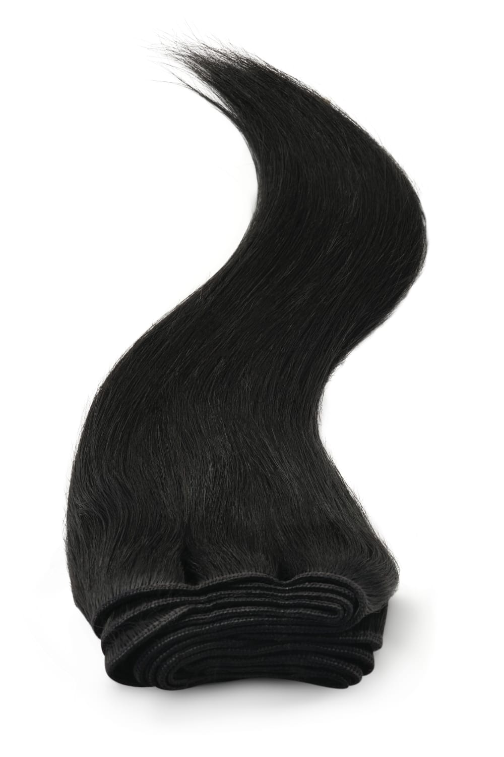 Yaki Silky Weave | Human Hair Extensions | 16 Inch | Jet Black (1) - Beauty Hair Products LtdHair Extensions