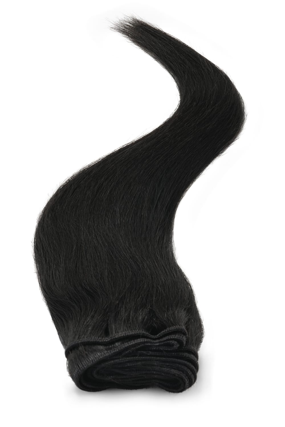 Yaki Silky Weave | Human Hair Extensions | 18 Inch | Jet Black (1) - Beauty Hair Products LtdHair Extensions